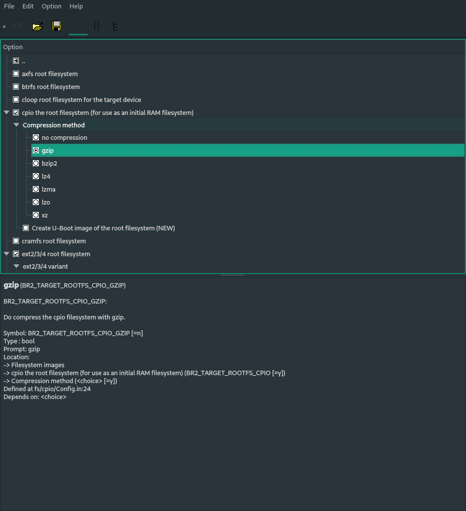 RAM disk makemenu GUI